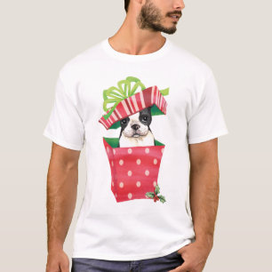 T-shirt Howliday heureux Boston Terrier