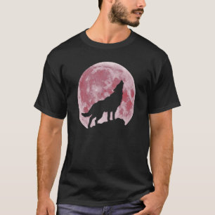 T-shirt Howling At the Moon Wolves Wolf Animal Wolf Wolf i