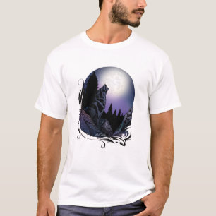 T-shirt Howling Wolf