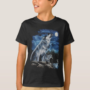 T-shirt Howling Wolf