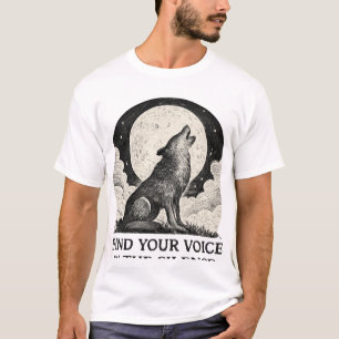 T-shirt Howling Wolf Moon - Trouvez votre voix
