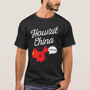 T-shirt Howzit China Map Afrique du Sud Papa Joke
