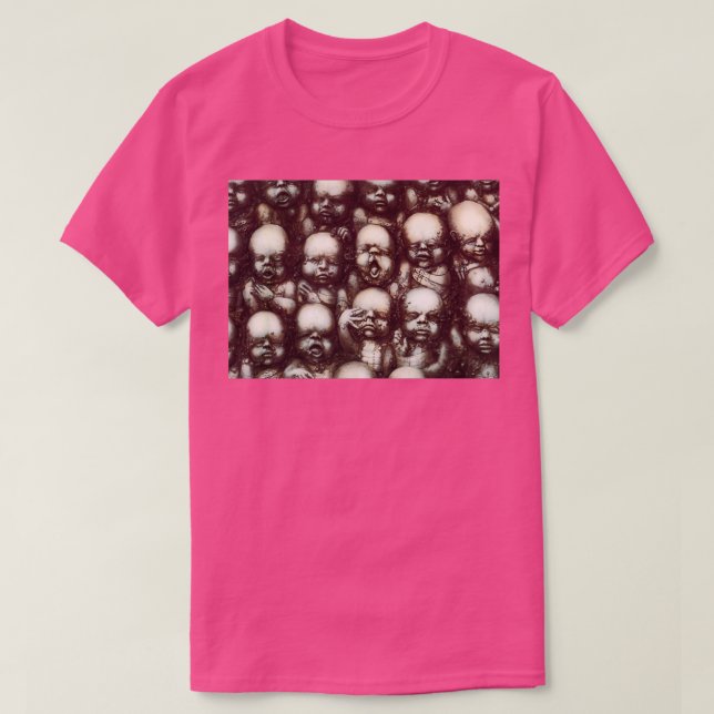T-shirt HR Giger Steampunk Babies (Design devant)