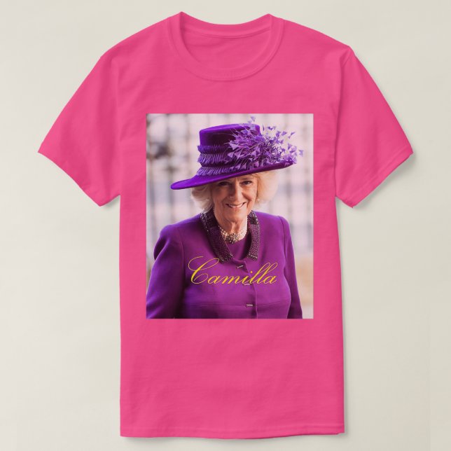 T-shirt HRH Camilla Duchesse de Cornwall  (Design devant)