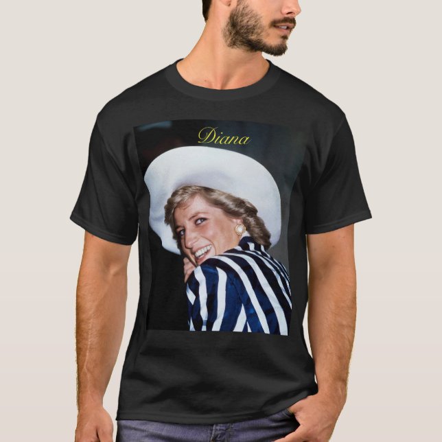 T-shirt HRH Princess Diana Australia 1988 Pro Photo HD (Devant)