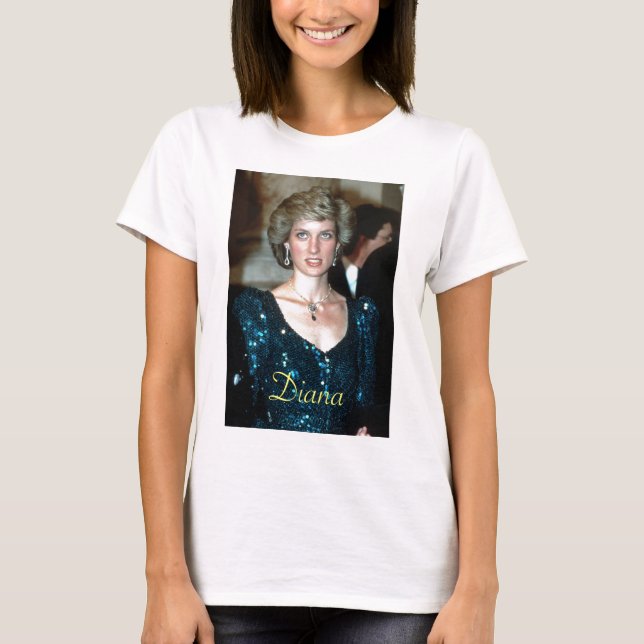 T-shirt HRH Princess Diana Vienne 1986 (Devant)