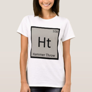T-shirt Ht - Lancer du marteau Athlétisme Symbole chimique