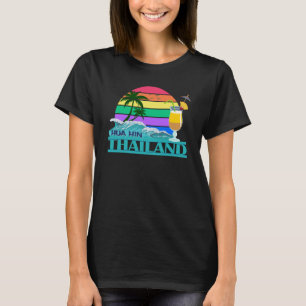 T-shirt Hua Hin Thaïlande Palms Pattaya Bangkok Phuket