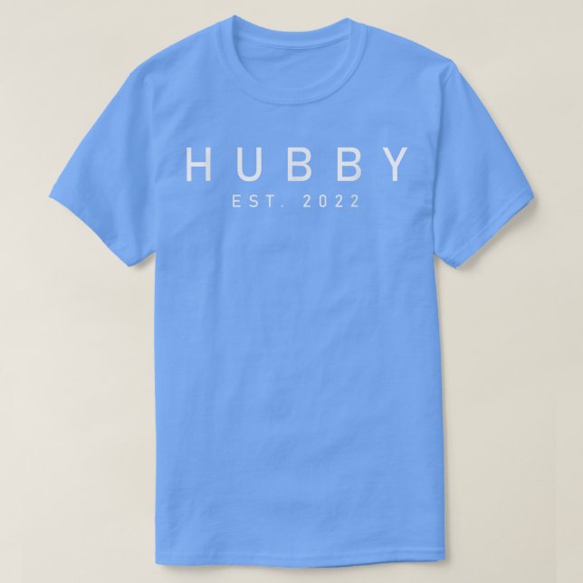 T-shirt Hubby Mari Mariage Créé 2022 Design (Design devant)