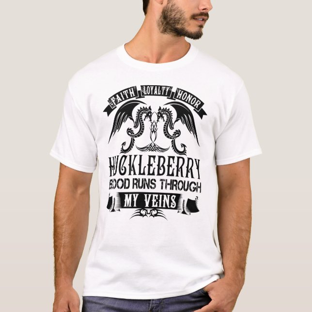 T-shirt HUCKLEBERRY Blood Traverse Mes Veines (Devant)