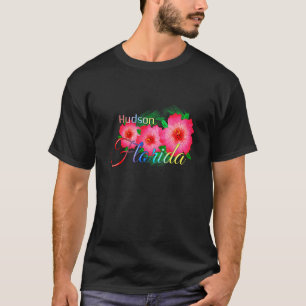 T-shirt Hudson Floride Fleurs Tropicales Vacances en Famil