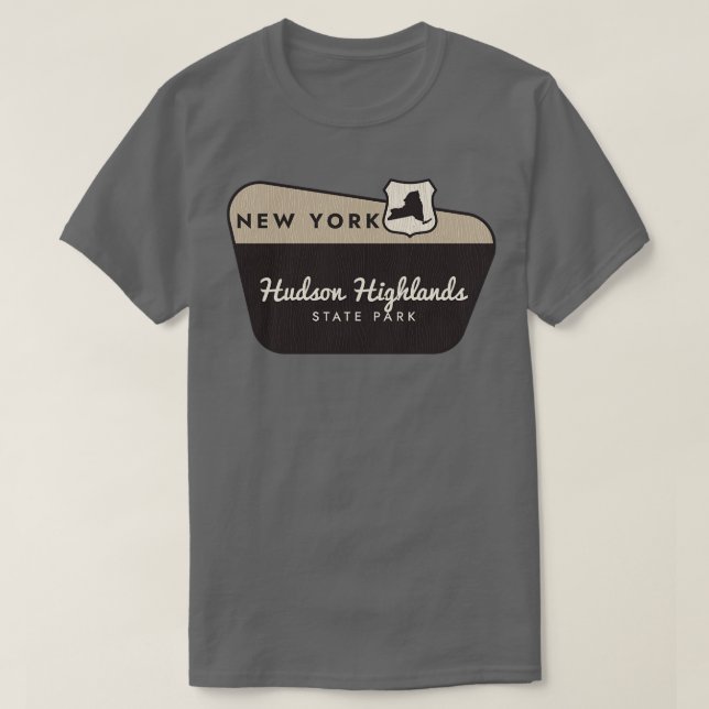 T-shirt Hudson Highlands State Park New York Affiche de bi (Design devant)