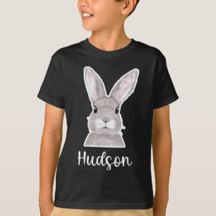 T-shirt Hudson Nom Easter Bunny Nom personnalisé Vendredi