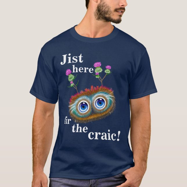 T-shirt Huées Toots Haggis. De Jist sapin ici le Craic ! (Devant)
