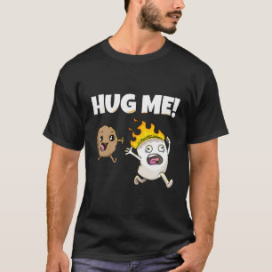 T-shirt Hug Me Marshmallow Biscuit Campfire Nature Camping