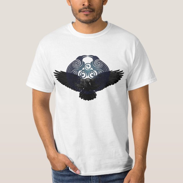 T-shirt Hugin et Munin, Raven, Odin (Devant)