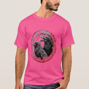 T-shirt Hugin & Munin Le mythe nordique viking des Ravens 