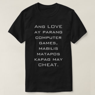 T-shirt Hugot raye la chemise noire