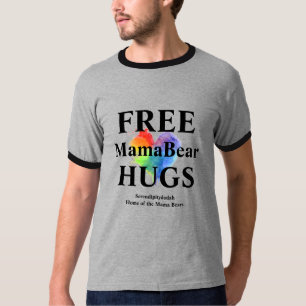T-shirt Hugs gratuit avec une impression fine et v