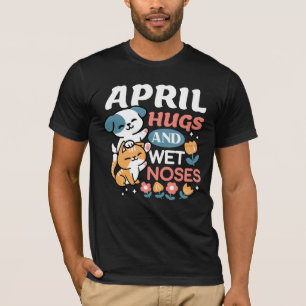 T-shirt Hugs, Nez Humide et Vibes de Printemps - Animaux d