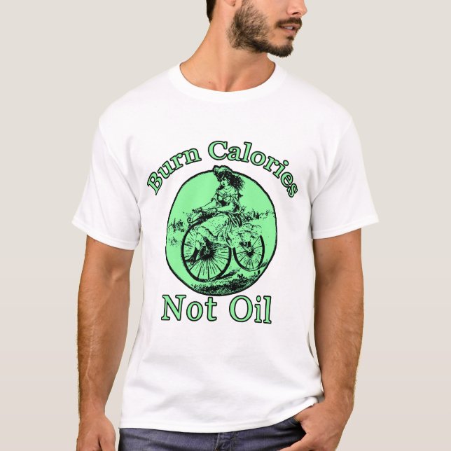 T-shirt Huile de calories de brûlure pas (Devant)