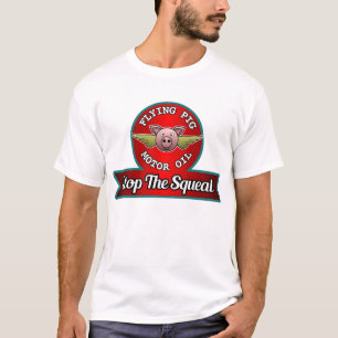 T-shirt Huile de moteur de porc de vol