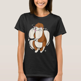 T-shirt Huile de poisson bébé mignonne pour amis loutres e
