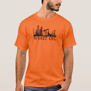 T-shirt Huile de Wyatt/logo noir