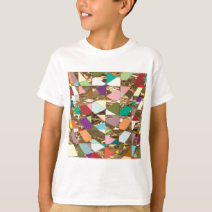 T-shirt Huile d'or couleur Abstraite