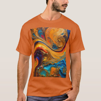 T-shirt Huile opulente et eau Abstraite chef-d'oeuvre T-sh