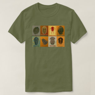T-shirt Huit Trilobites Fossiles