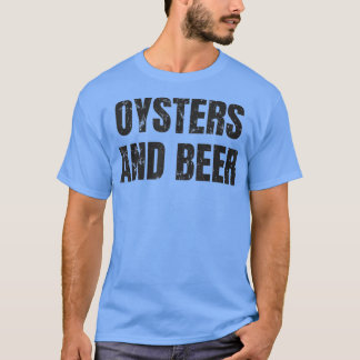 T-shirt Huîtres Et Bière Huître Drôle