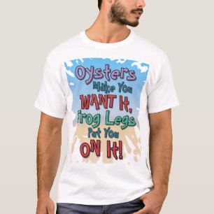 T-shirt Huîtres et cuisses de grenouille Citation de renco