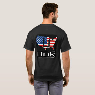 T-shirt HUK Performances de pêche Retour Imprimer