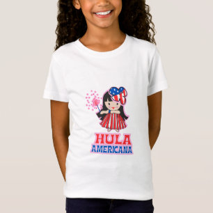 T-Shirt Hula Americana Patriotique