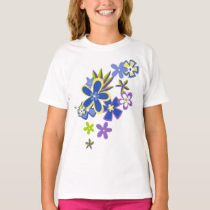 T-shirt Hula Hawaiian Flowers