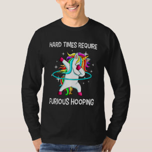 T-shirt Hulahoop Hula Dabbing Hoop Unicorn Danse Furieuse