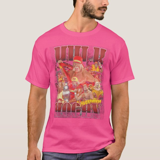 T-shirt Hulk Hogan Hulkamania (Devant)