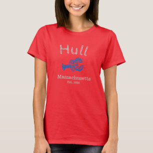 T-shirt Hull Massachusetts Blue Lobster T-shirt, foncé, W