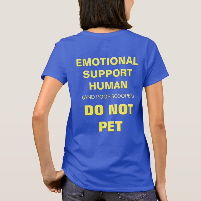 T-shirt Humain émotif de soutien (Dos)