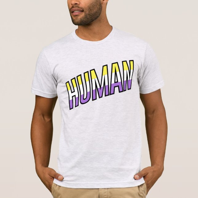 T-shirt Humain non binaire (Devant)