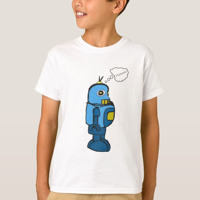 T-shirt Humains de robot (Devant)
