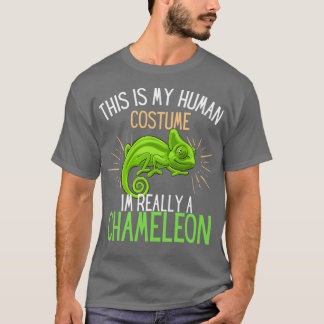 T-shirt Human Costume Im Really A Chameleon fun