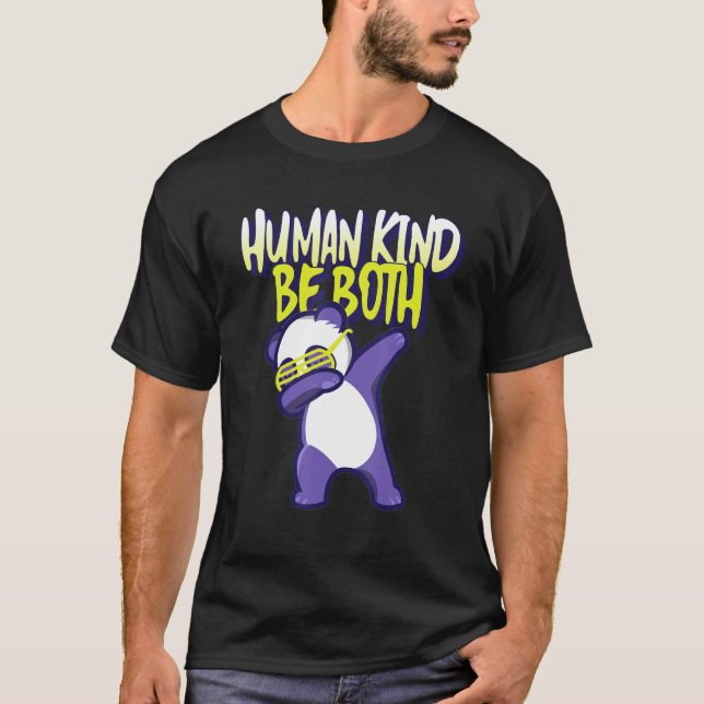 T-shirt Human Kind Be Both Rainbow Flag Pride LGBT 1 (Devant)