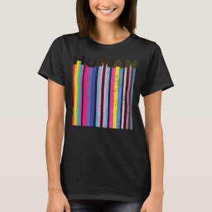 T-shirt Human Lgbt Q Fierté Drapeau Gay Bi Intersexuel Tra