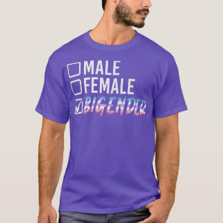 T-shirt Human Rights Bi Gender Flag Gay Pride Lgbtq Bigend