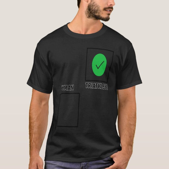 T-shirt Human Triathlete Sport  woman men (Devant)