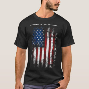 T-shirt Humanité contre insanité patriotisme américain en