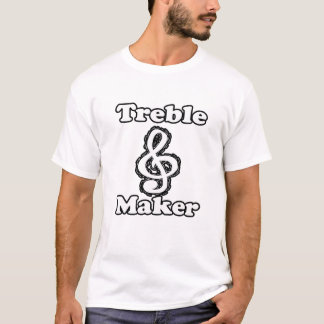 T-shirt humeur blanche de musique d'ensemble de noir de
