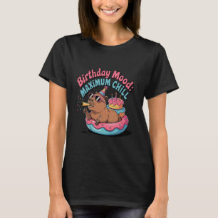 T-shirt Humeur d'anniversaire Maximum Chill Capybara Fourn